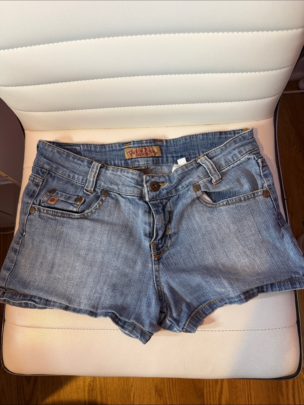 Paris Blues Light Blue Denim Short Shorts